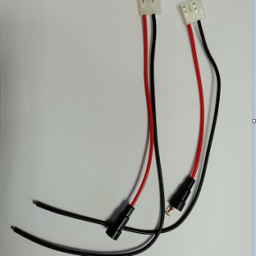 Custom 3.96 Connector Red black Cable wire harness assembly with fuse
