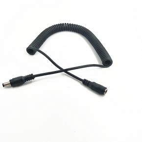 DC5521 male to female Spring Spiral Coiled Power cable