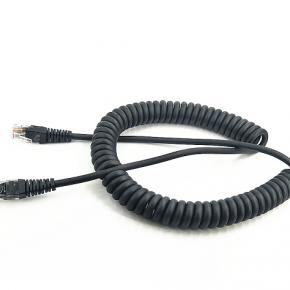 RJ45 to RJ45 Spring Spiral Coiled telephone wire cable